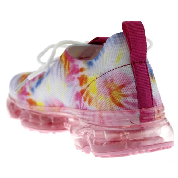 Pink Tie Dye Women's High Top Shoes